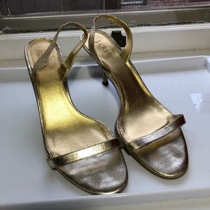 J.Crew kitten heel slingbacks